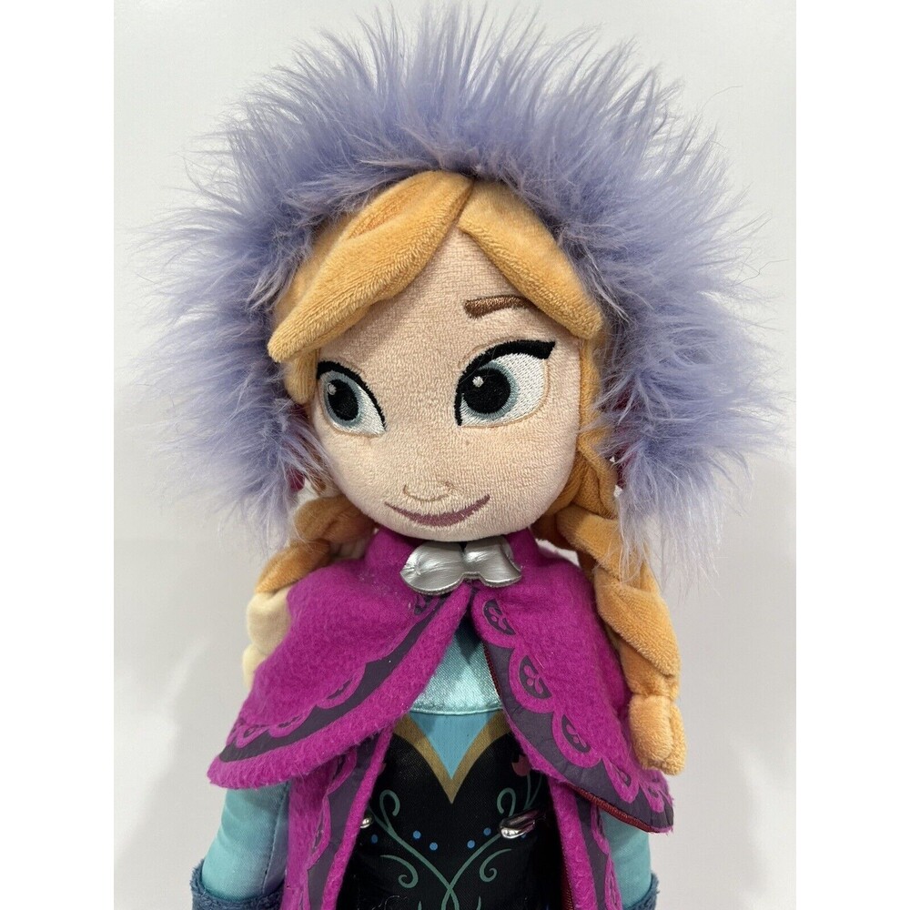DISNEY FROZEN PRINCESS ANNA PLUSH DOLL 21 INCH TALL WINTER OUTFIT TOY